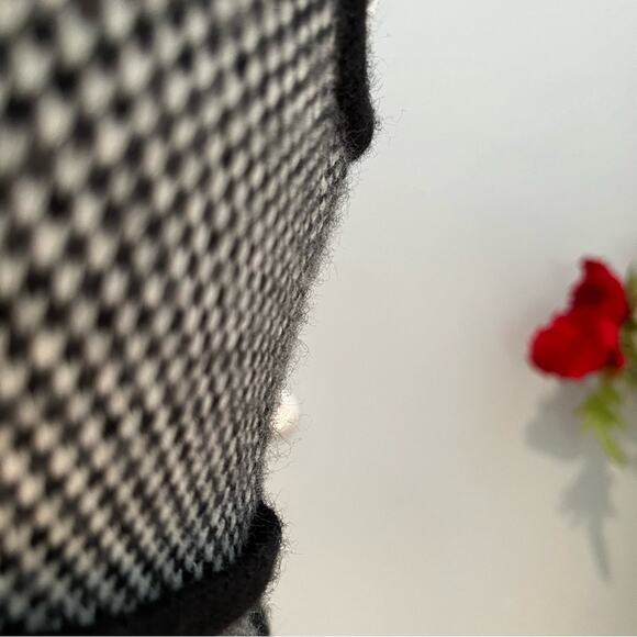 NEW Moda Merino Wool Houndstooth Plaid Classic Tailored Midi Sweater Dress S… - Picture 15 of 16